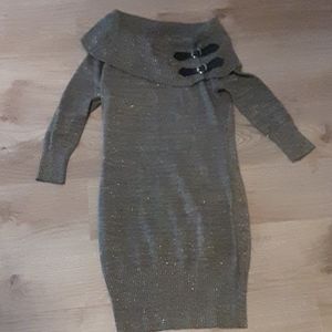 Sequin Hearts Sweater Dress